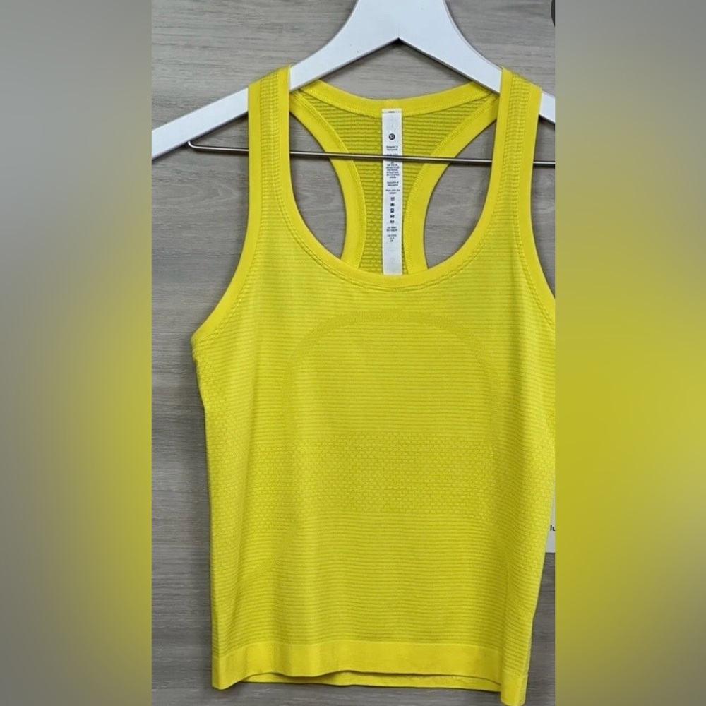 lululemon athletica Swiftly Tech RB Sonic Yellow Tank Top